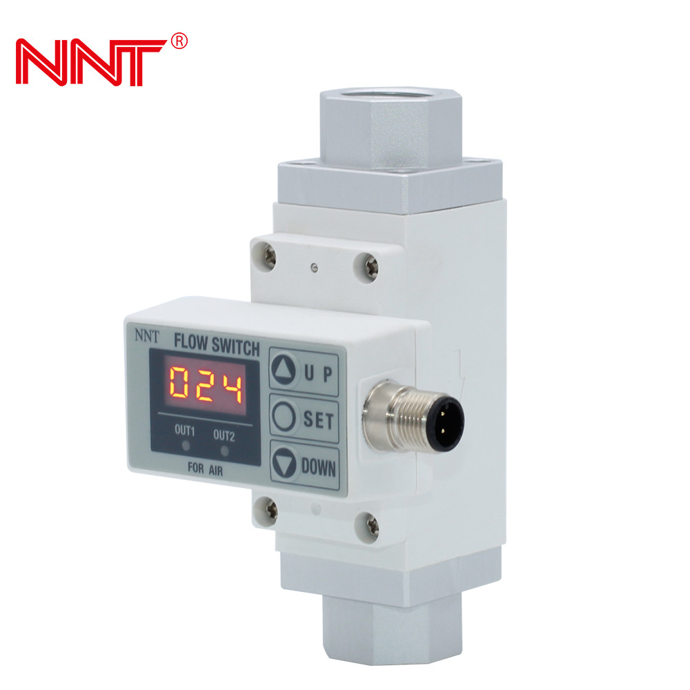 DC1224V±10 Digital Air Flow Switch Meters 1/8 1/4 NPF2A7 Flow Meter