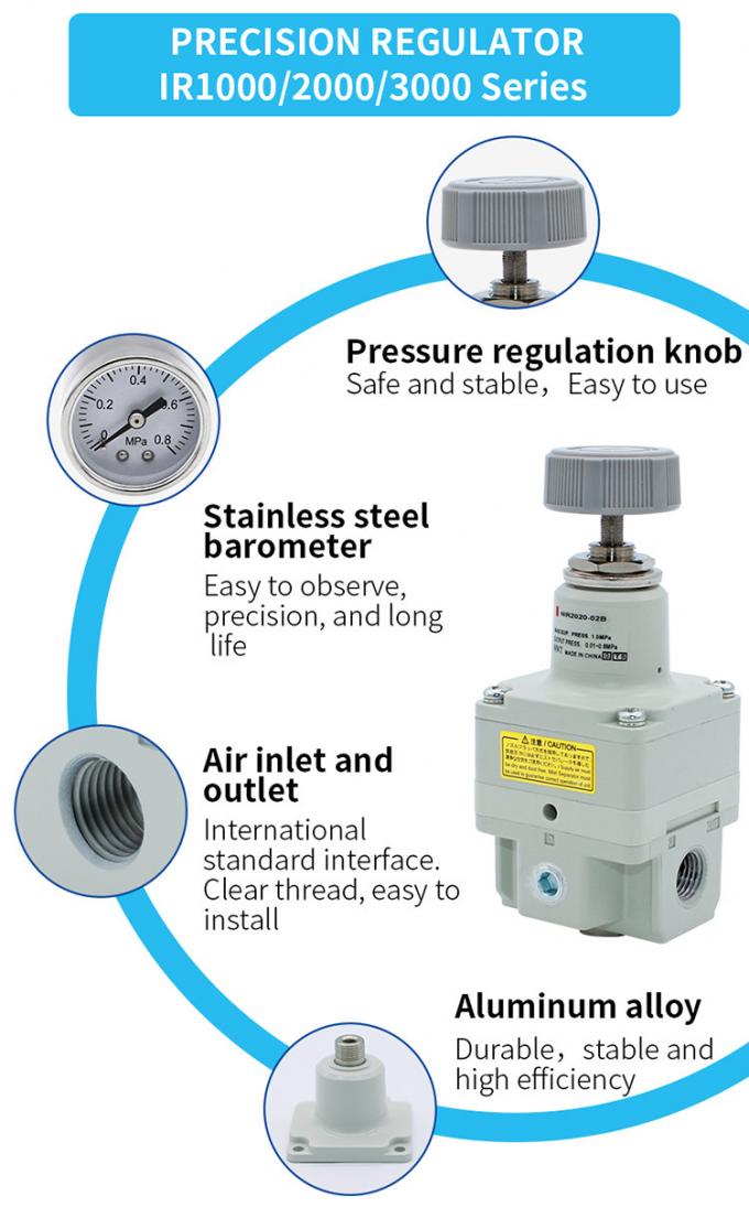 1Mpa Pneumatic Air Pressure Regulator