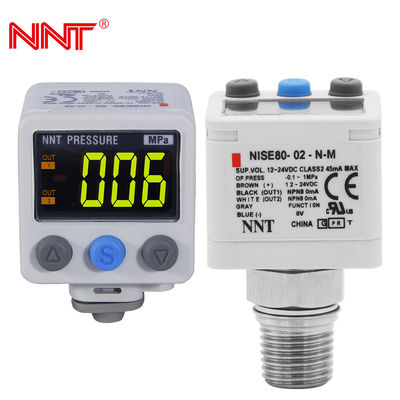 2.4-21.6mA Digital Pressure Switches , LCD Display Vacuum Pressure Sensor
