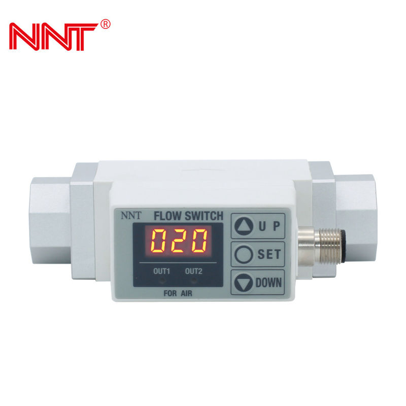 Thermal Digital Air Flow Meters , Air Flow Pressure Switch Fifty Degree Range 150~170mA