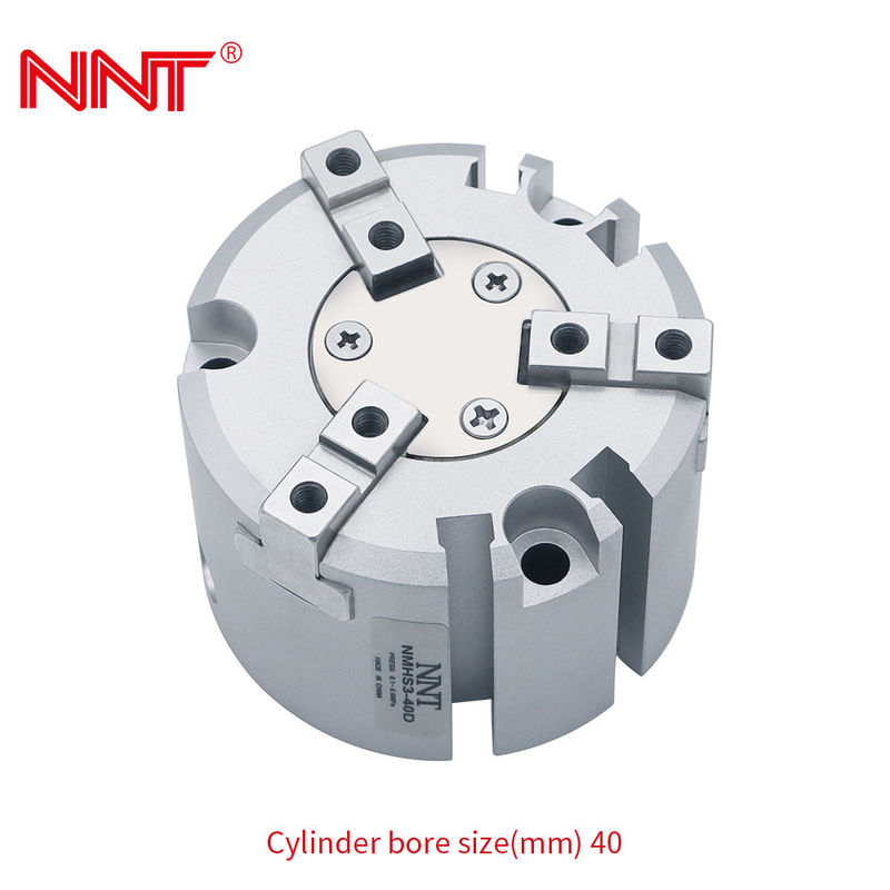 NNT Pneumatic Grippers For Robots Aluminum Alloy Round Body