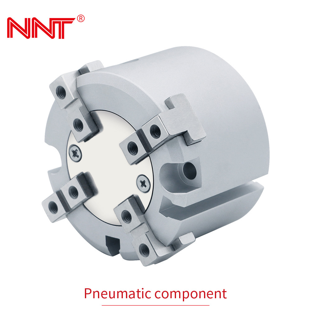 Repeatability 0.01mm 4 Jaw Pneumatic Gripper Cylindrical Robot Arm